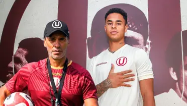 Olivares y Bustos en el plantel de Universitario de Deportes / Foto: Universitario de Deportes