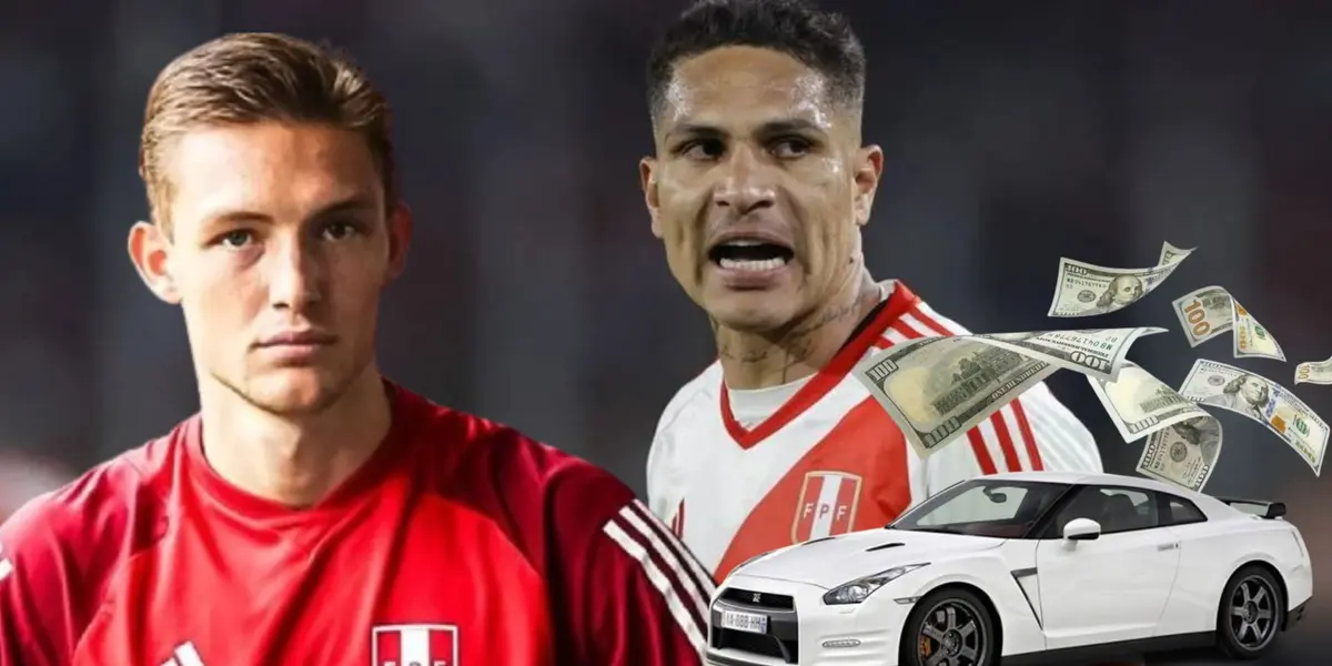 Oliver Sonne y Paolo Guerrero como jugadores de la Selección Peruana / Foto: Selección Peruana