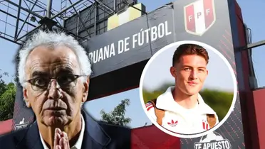 Oliver Sonneny Jorge Fossati en la Selección Peruana. / Fuente: FPF