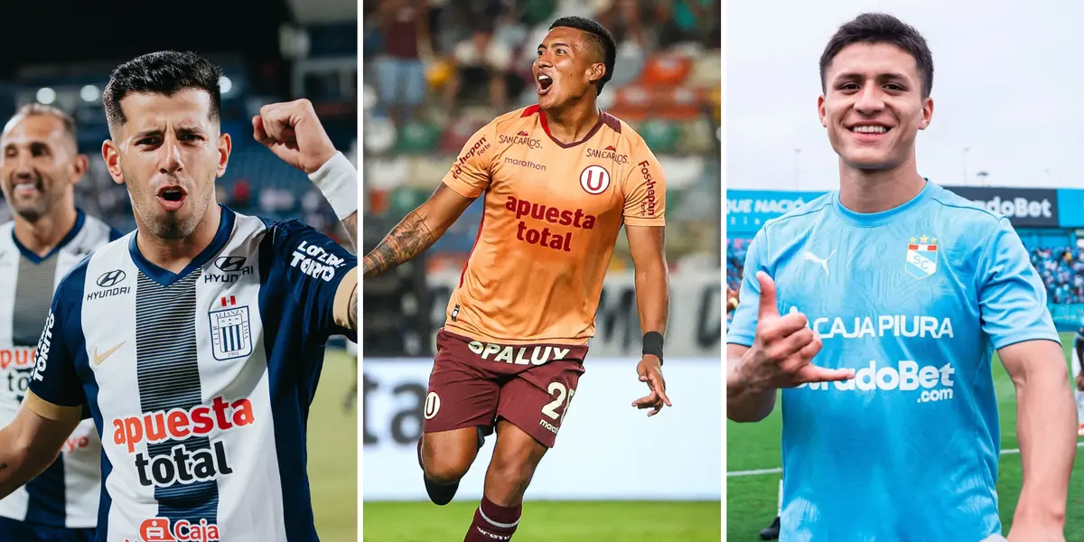 Pablo Ceppelini, Hugo Ancajima y Catriel Cabellos (Foto: Alianza Lima, Universitario y Sporting Cristal Facebook).
