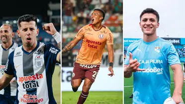 Pablo Ceppelini, Hugo Ancajima y Catriel Cabellos (Foto: Alianza Lima, Universitario y Sporting Cristal Facebook).