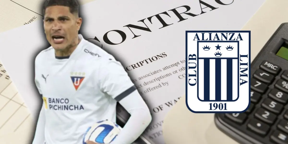 Paolo Guerrero en LDU de Quito. / Foto: LDU de Quito.