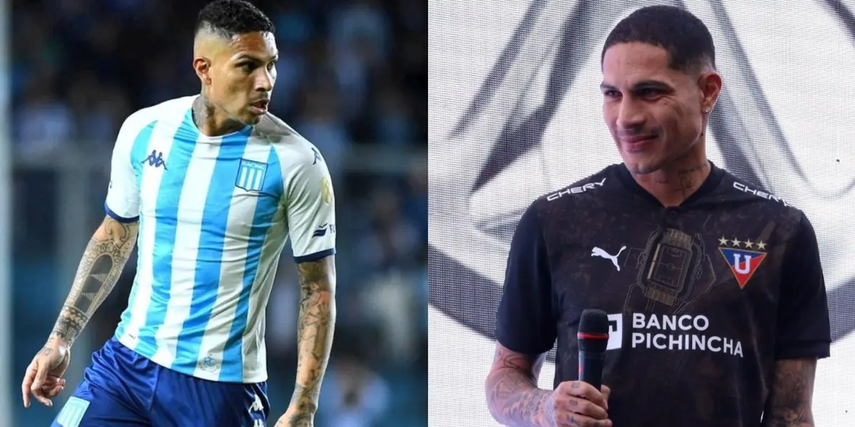 Paolo Guerrero fue fichado por la Liga Deportiva Universitaria de Quito tras dejar Racing de Argentina.
