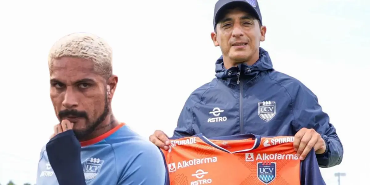 Paolo Guerrero y Chicho Salas en la Univerisdad César Vallejo. (Foto: UCV)