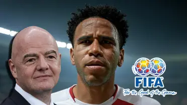 Pedro Gallese y Gianni Infantino (Foto: Grok)