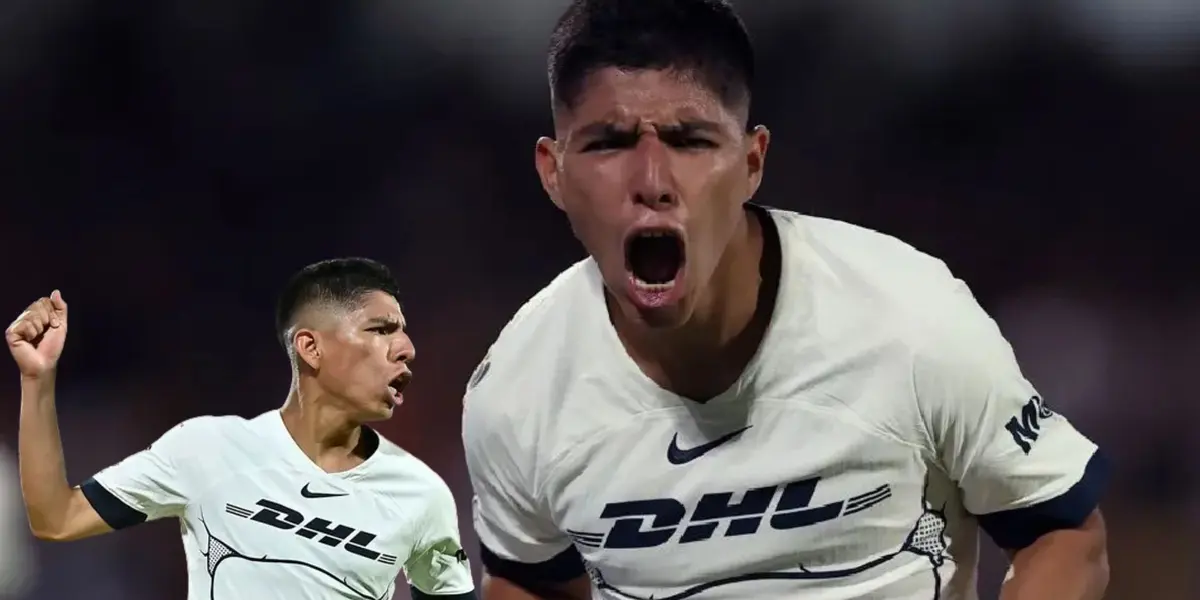 Piero Quispe como jugador de Pumas UNAM. (Foto: EFE)