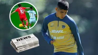 Piero Quispe como jugador de Pumas UNAM / Foto: Pumas UNAM