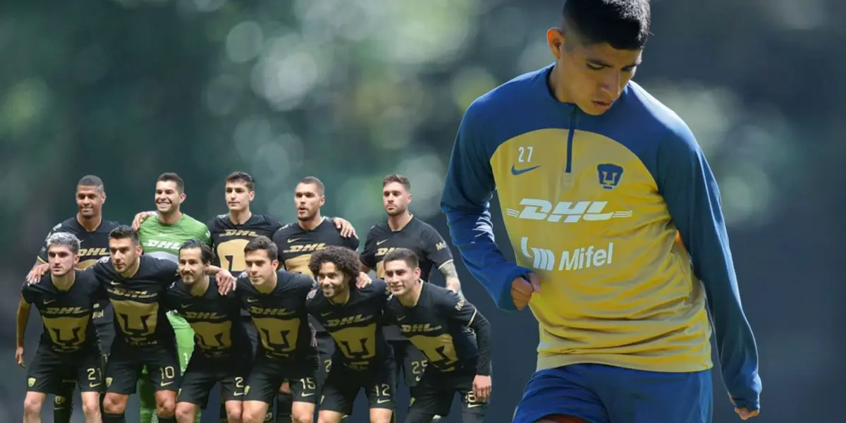 Piero Quispe como jugador de Pumas UNAM / Fotos: Pumas UNAM