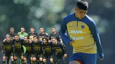 Piero Quispe como jugador de Pumas UNAM / Fotos: Pumas UNAM