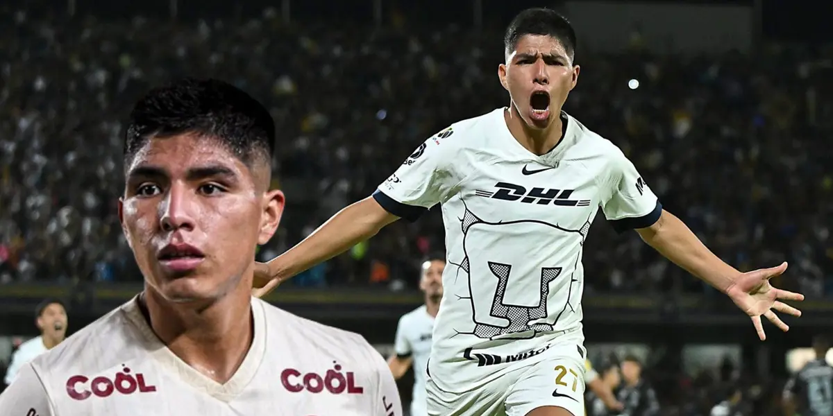 Piero Quispe con la camiseta de Universitario y Pumas UNAM. (Foto: Pumas)