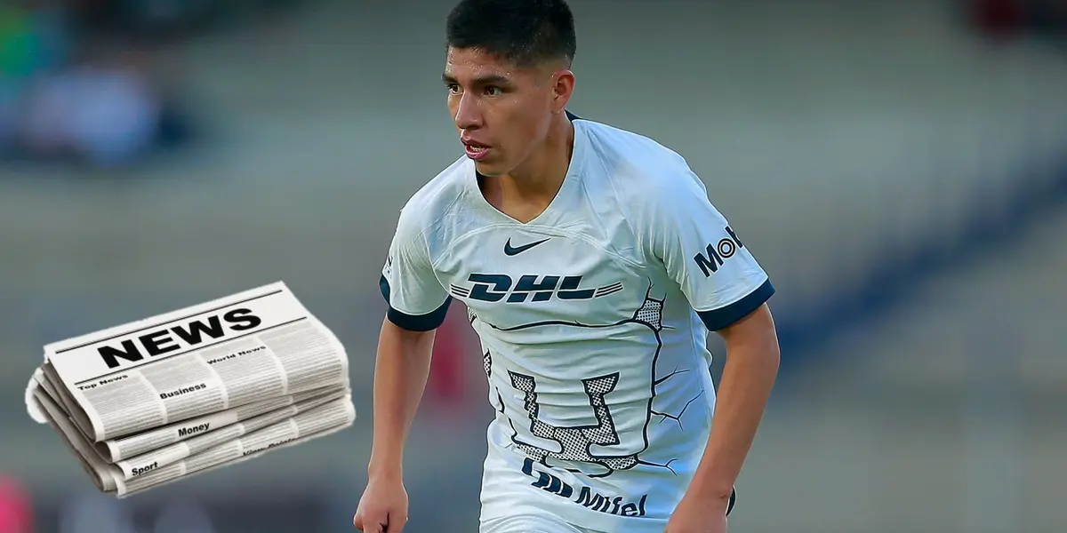 Piero Quispe en Pumas UNAM / Foto: Pumas UNAM