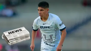 Piero Quispe en Pumas UNAM / Foto: Pumas UNAM