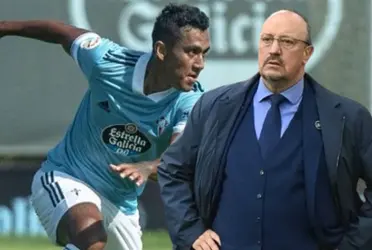 Rafa Márquez y Renato Tapia en el Celta de Vigo.