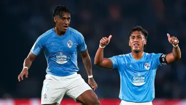 Renato Tapia jugando para el Celta de Vigo / Foto: Celta de Vigo