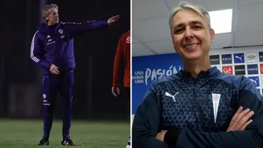 Ricardo Gareca y Tiago Nunes (Foto: Selección de Chile y U. Católica).