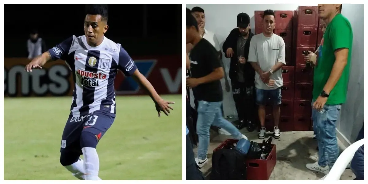 Salieron más imágenes de Christian Cueva en su ciudad de Trujillo celebrando con cerveza de por medio.