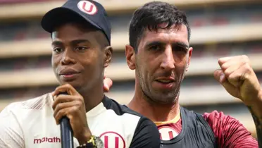 Segundo Portocarrero y Diego Dorregaray en Universitario / Foto: Universitario