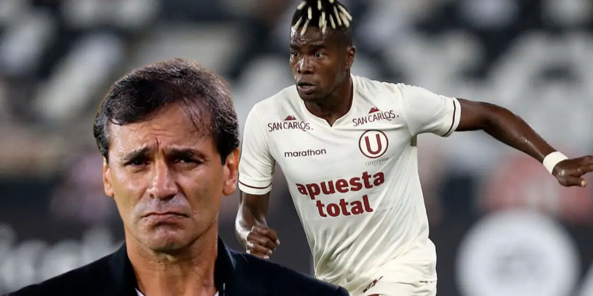 Segundo Portocarrero y Fabián Bustos en Universitario de Deportes. (Foto: Getty)