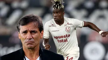 Segundo Portocarrero y Fabián Bustos en Universitario de Deportes. (Foto: Getty)