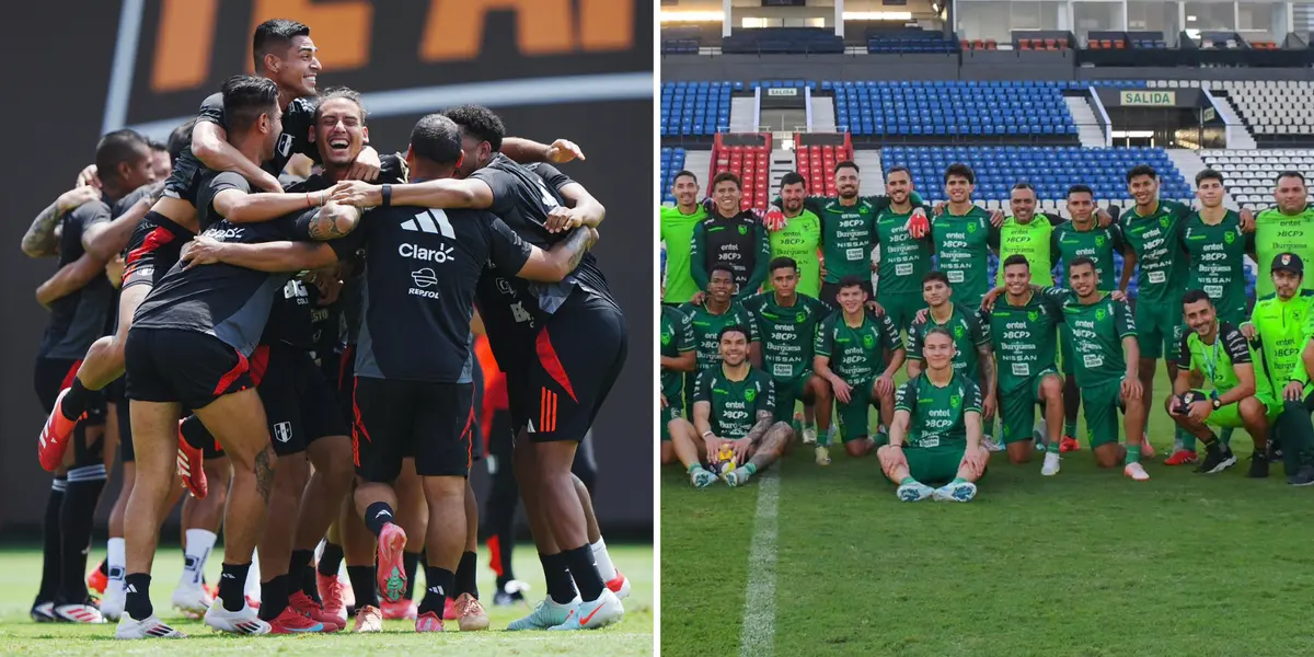 Selección Peruana y Selección de Bolivia (Foto: Facebook Selección Peruana y Bolivia).