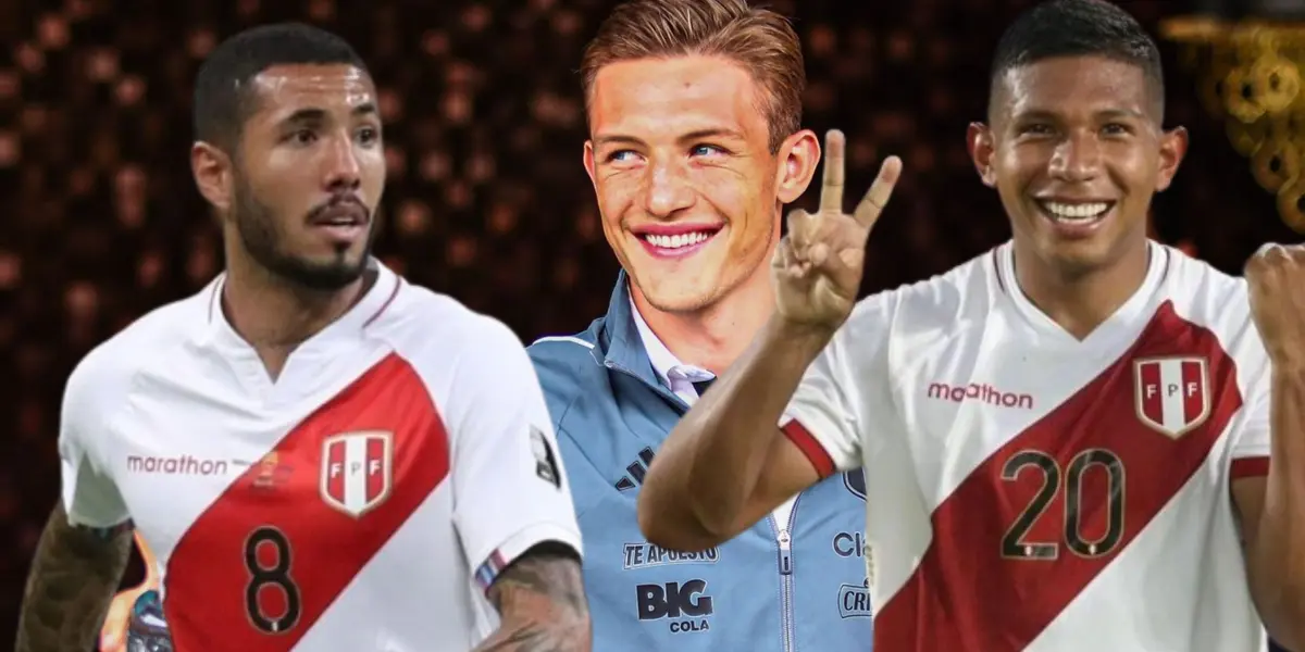 Sergio Peña, Oliver Sonne y Edison Sonne en la Selección Peruana.