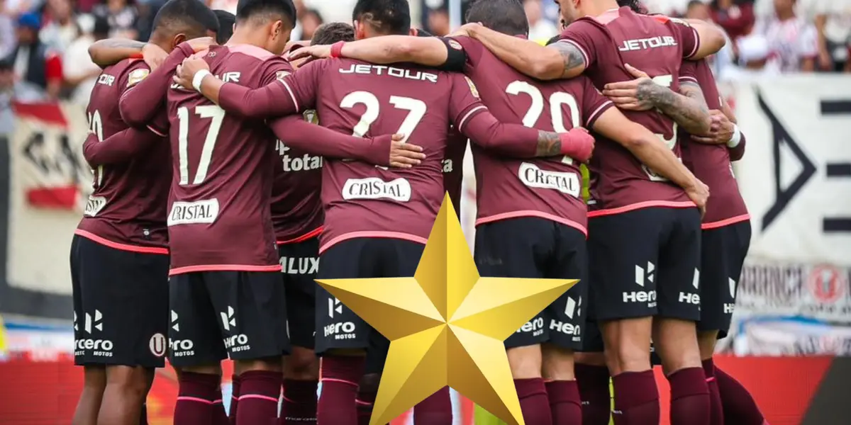 Universitario abrazándose en el campo de juego (Foto: Universitario de Deportes)