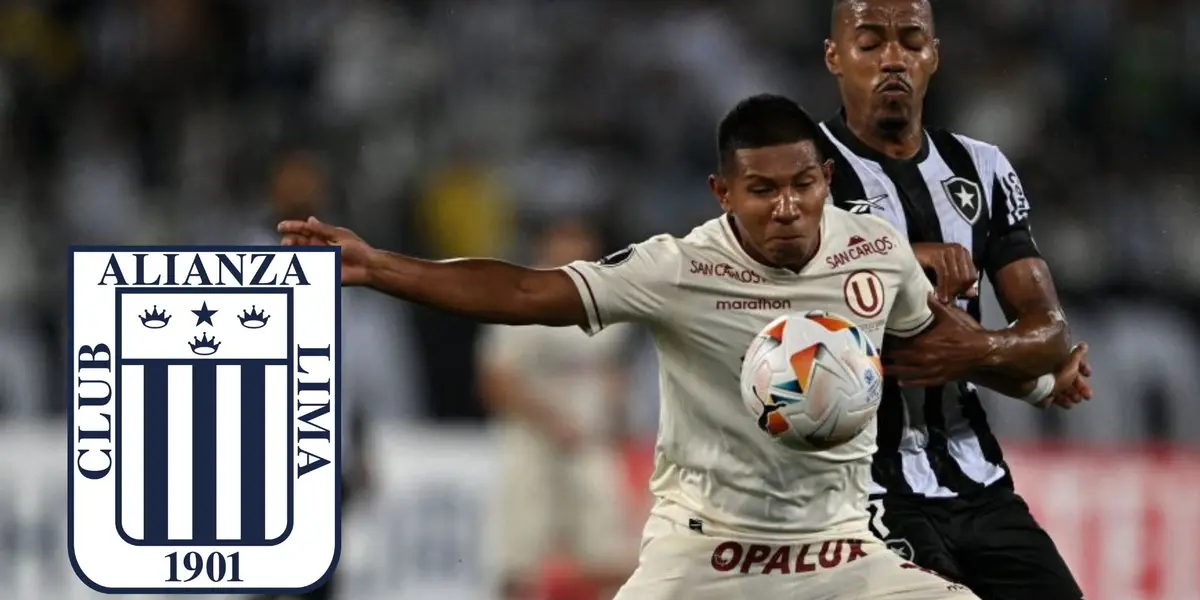 Universitario de Deportes enfrentando a Botafogo por la Libertadores. (Foto: AFP)