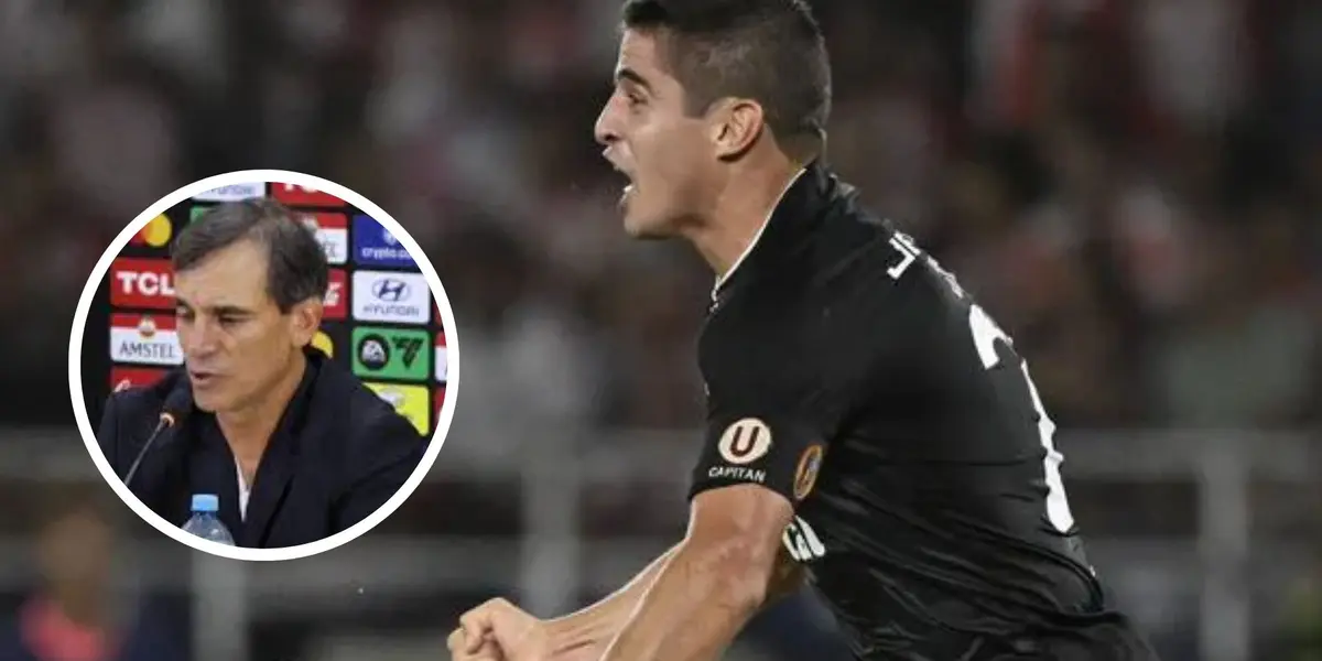 Universitario de Deportes enfrentando a Junior por la Copa Libertadores (Foto: AFP)