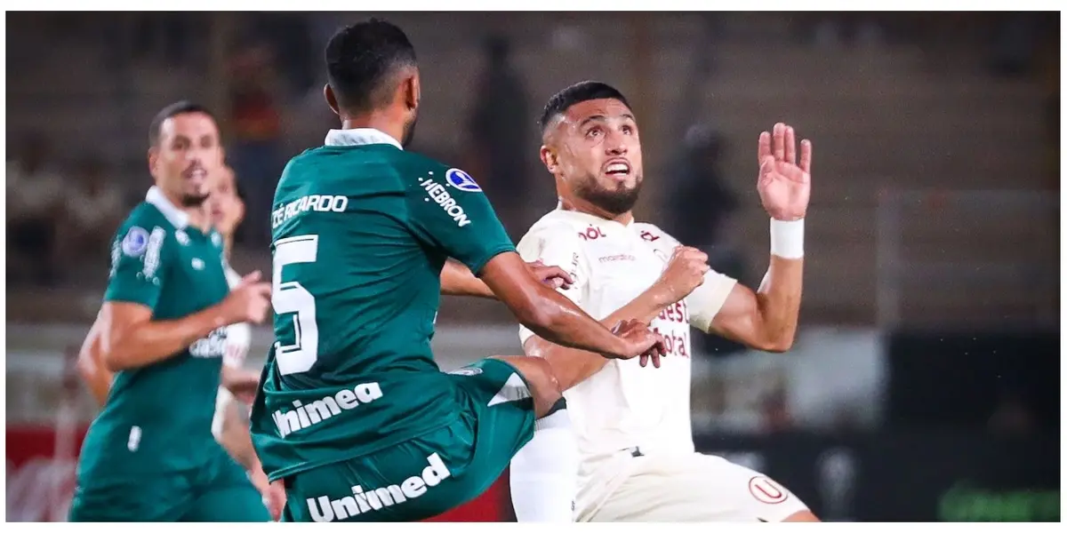 Universitario de Deportes logró empatar a Goiás en el estadio Monumental luego de ir perdiendo.