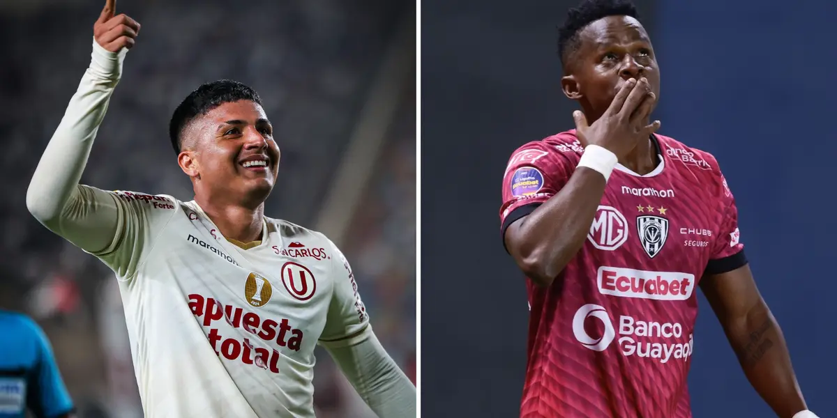 Universitario de Deportes vs. Independiente del Valle (Foto: Universitario de Deportes e Independiente del Valle Facebook).