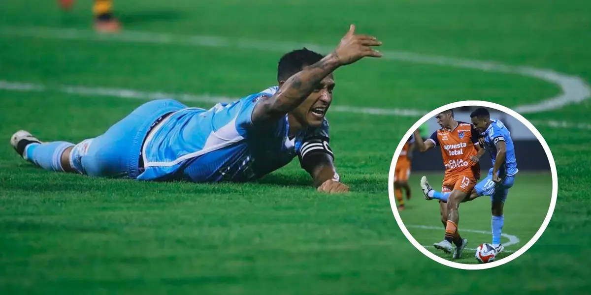 Yoshimar Yotún luego de lesionarse en el UCV vs Sporting Cristal. (Foto: A Presión)