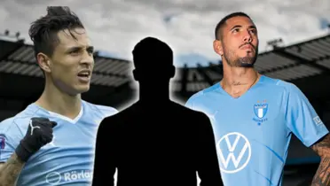 Yosimar Yotún y Sergio Peña en el Malmo FF de Suecia (Foto: Malmo)