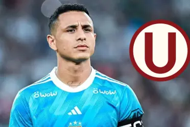 Yotún vistiendo la camiseta de Sporting Cristal.